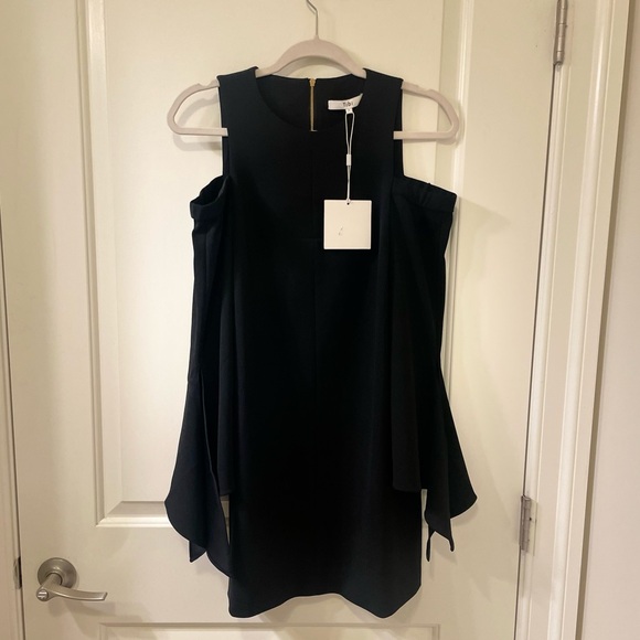BNWT Tibi Cold Shoulder Crepe Dress - Picture 4 of 13